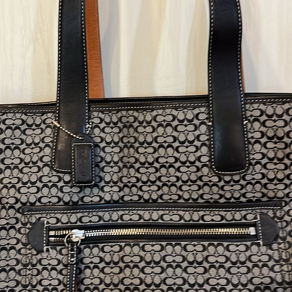 NWOT COACH Signature black tote - Picture 2 of 5